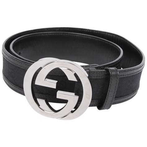 thin black and silver gucci belt|gucci ladies black leather belt.